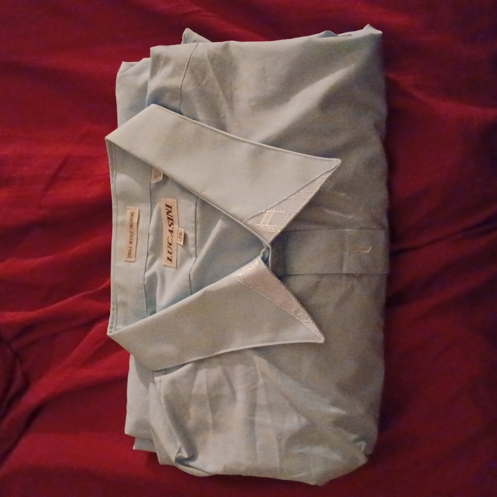Sky blue dress shirt big and tall